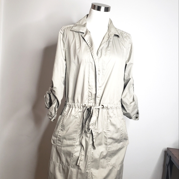 Banana Republic Khakhi Dress - Knee Length - Size 10 - Picture 1 of 11